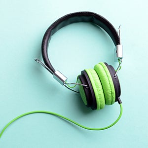 Abby likes listening to music