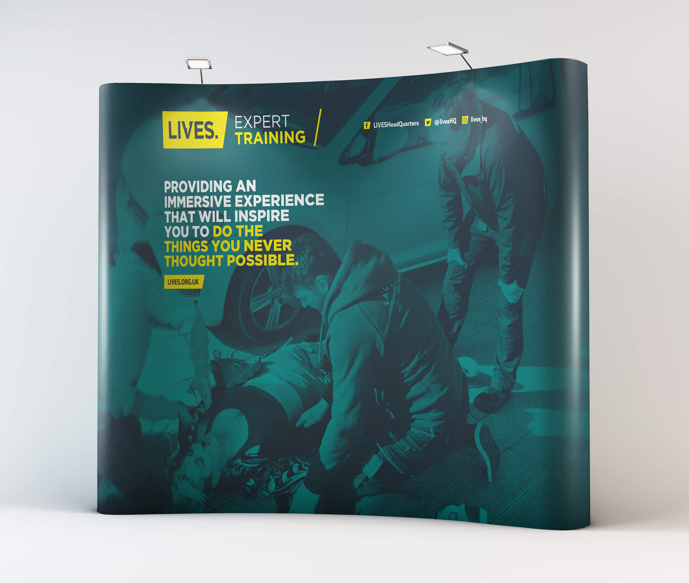 LIVES exhibition stand