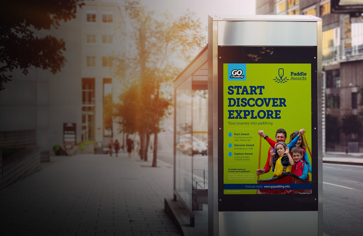 British Canoeing GO Paddling Large Format Poster Mockup