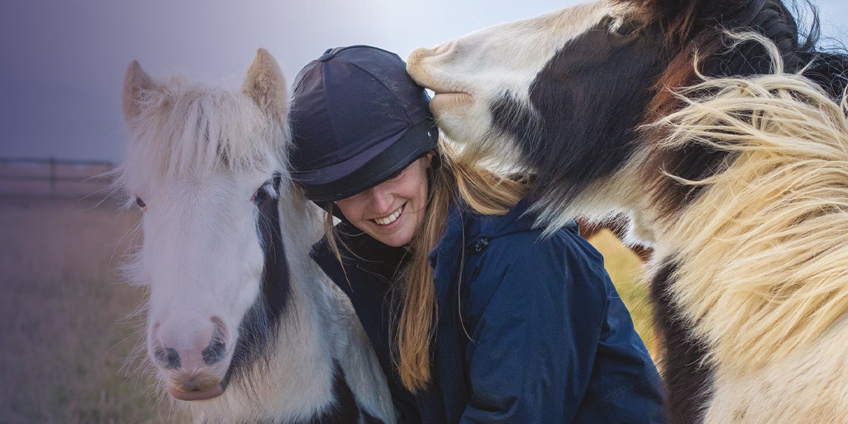Horse rider and horse