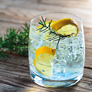 Andy Clayton enjoys gin