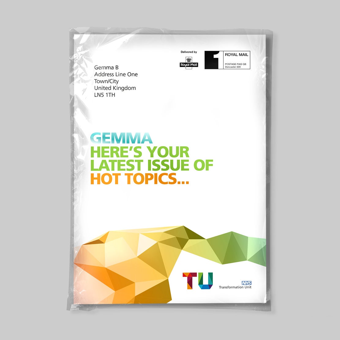 Personalised NHS booklet