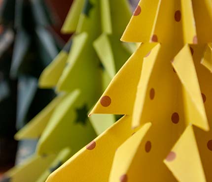 Ruddocks Printed Christmas Trees Cutout