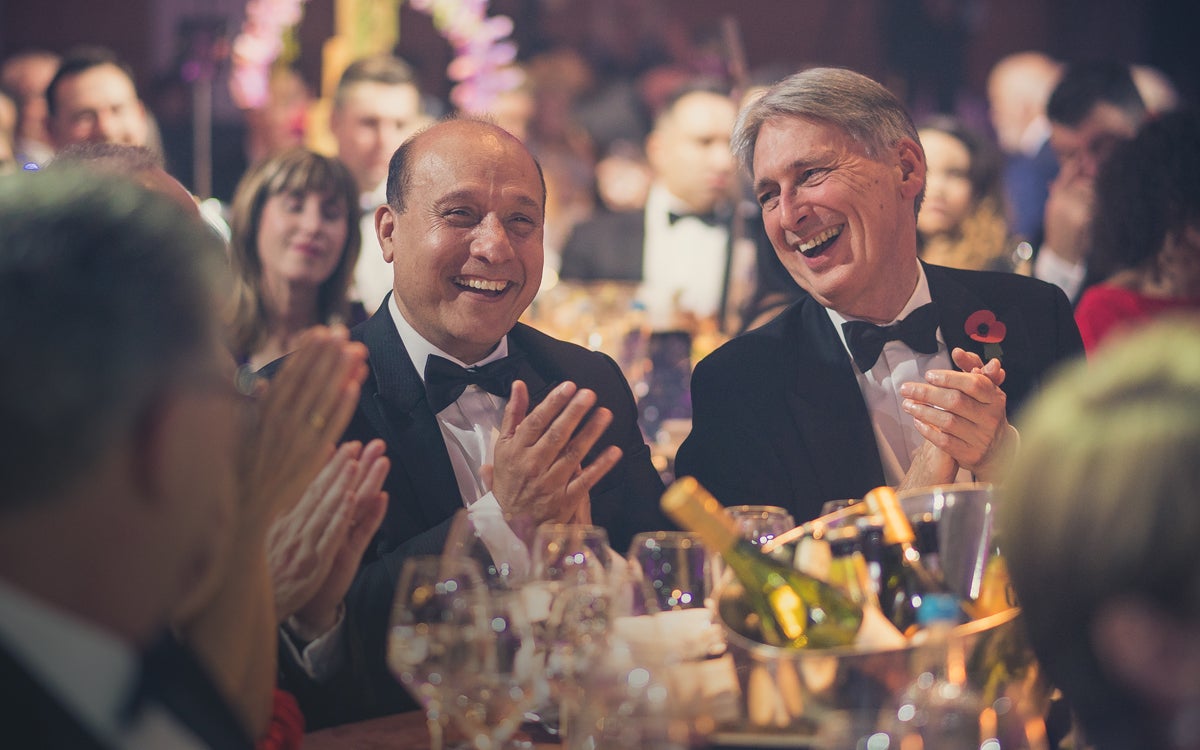 People clapping at Arora Ball