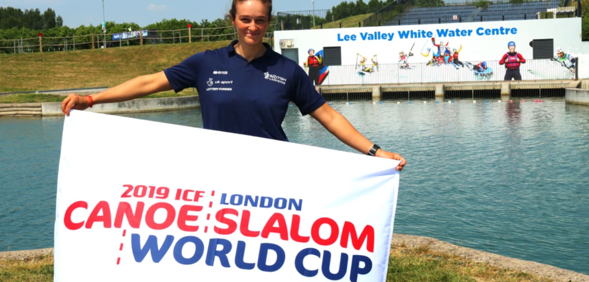 Mallory Franklin Slalom World Cup Flag