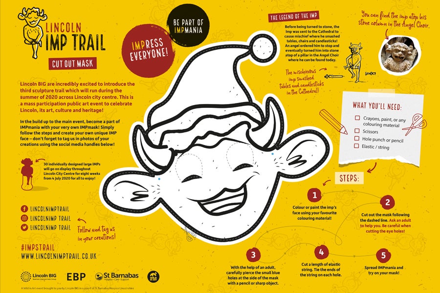 Lincoln Imp Trail printed activity page