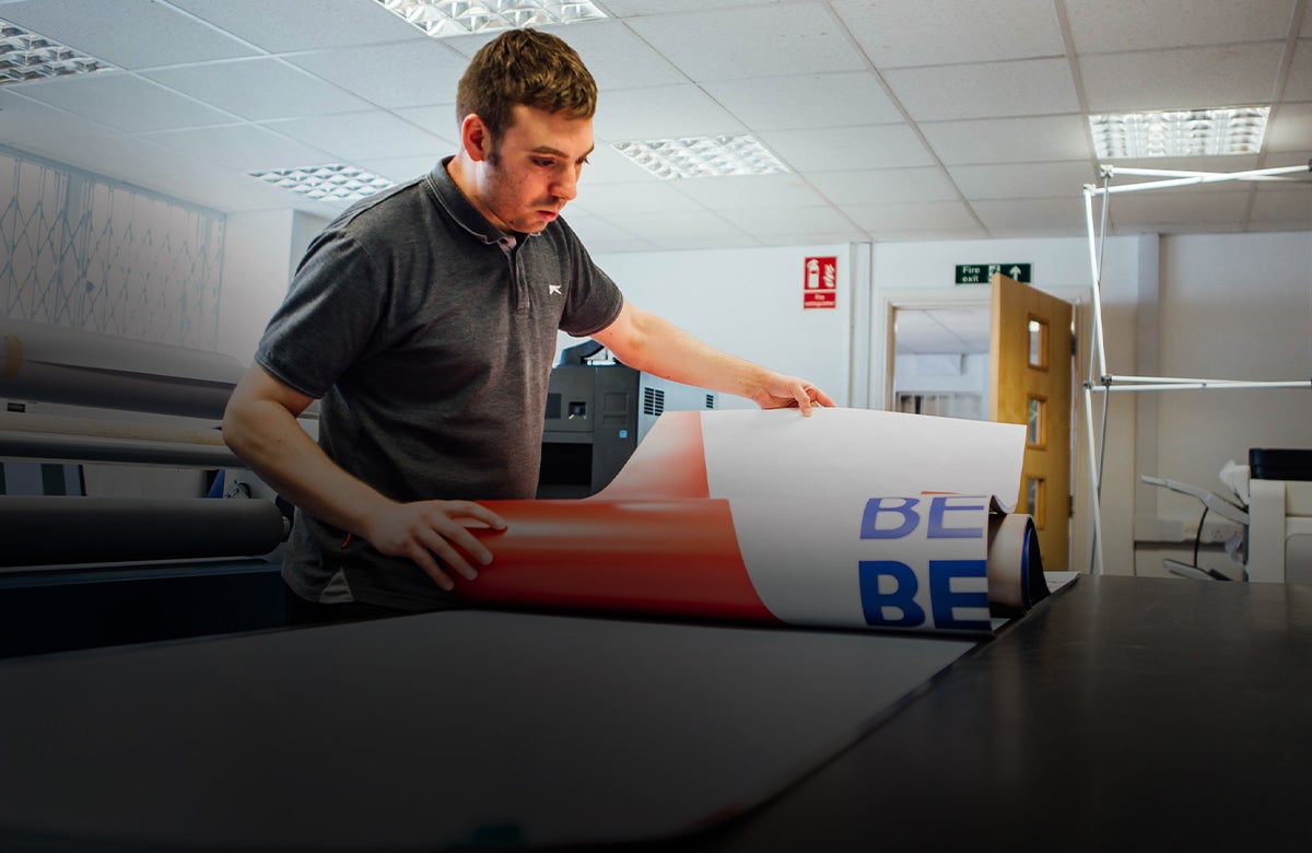 Ruddocks Martin finishing printed banner