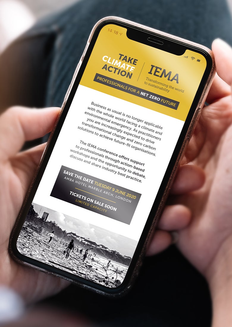 IEMA Mobile App Mockup