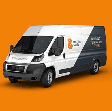 British Steel branded van artwork