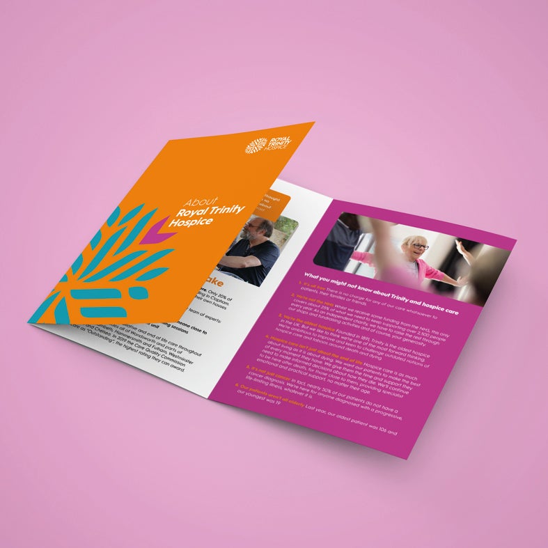 Royal Trinity Hospice Leaflet for Funraising Events