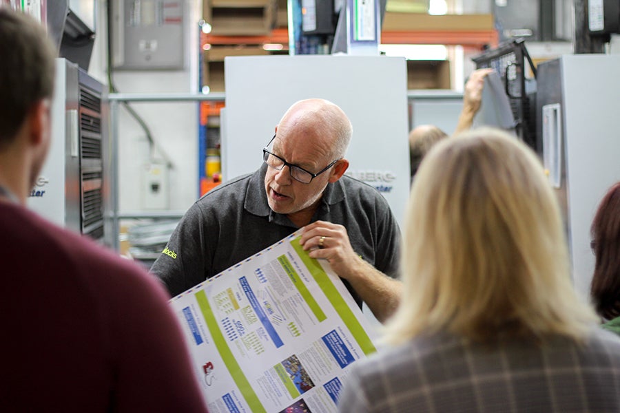Allen Crombie printing demo
