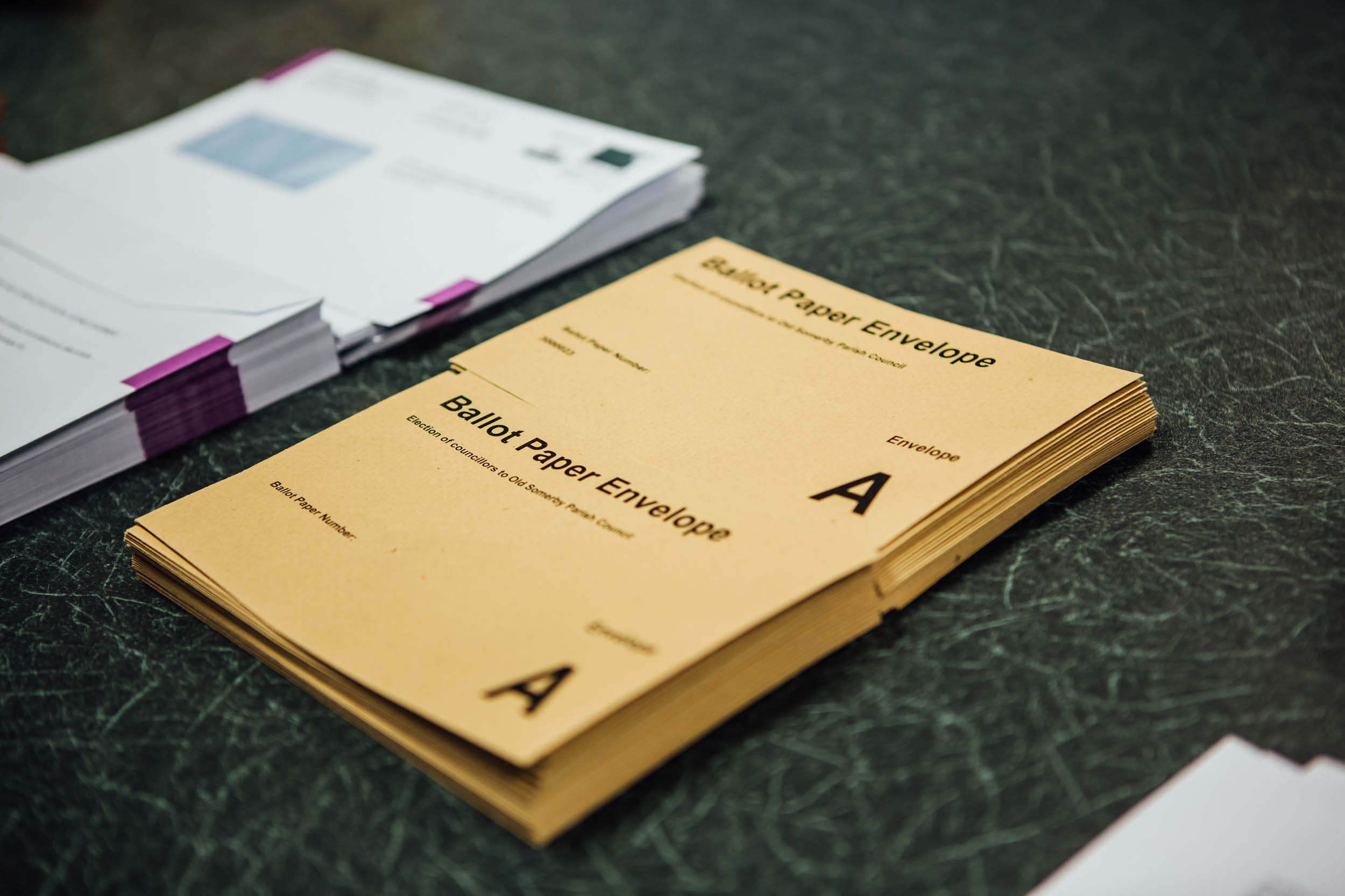 Ballot paper envelope direct mail