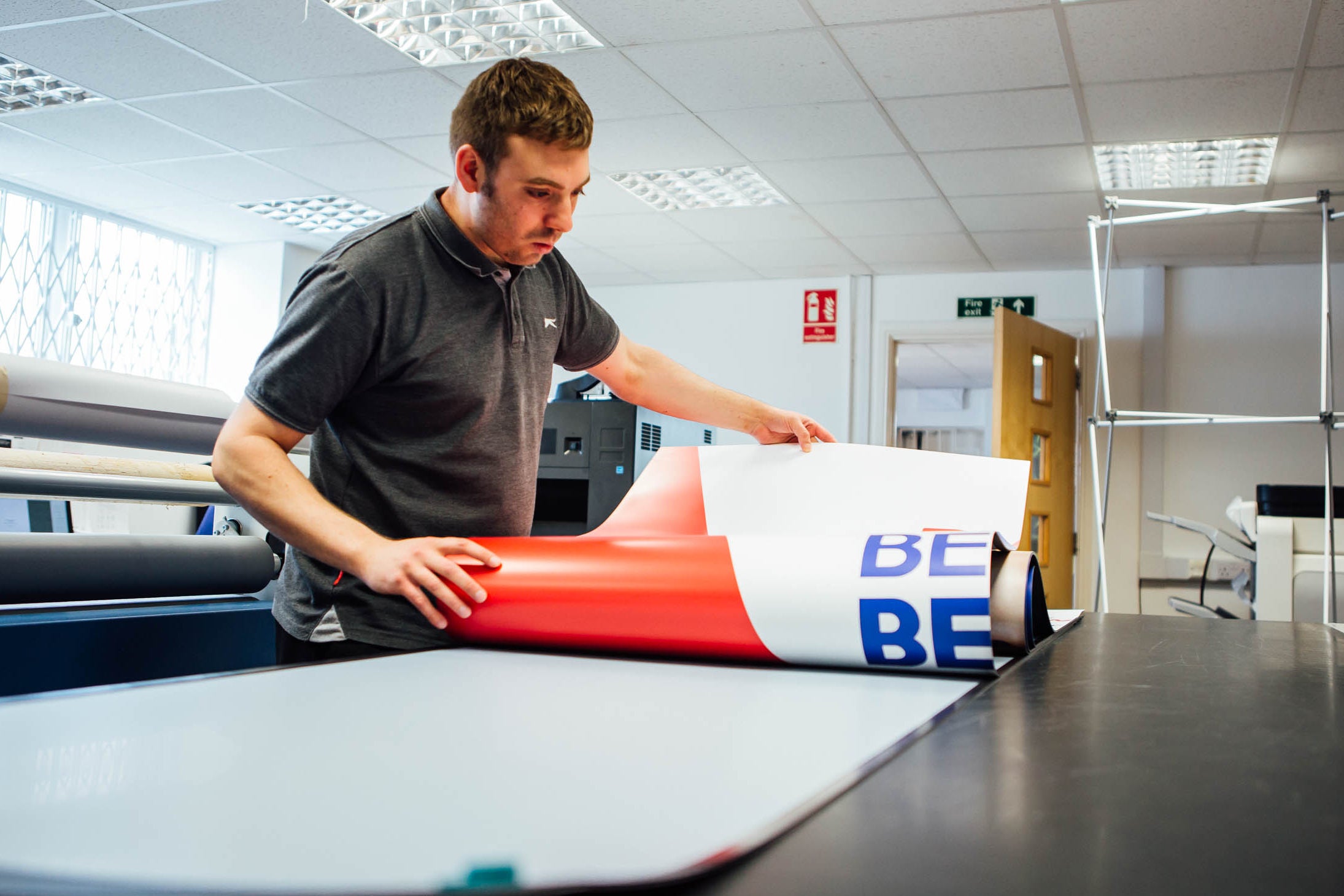 Ruddocks Printer finishing banner