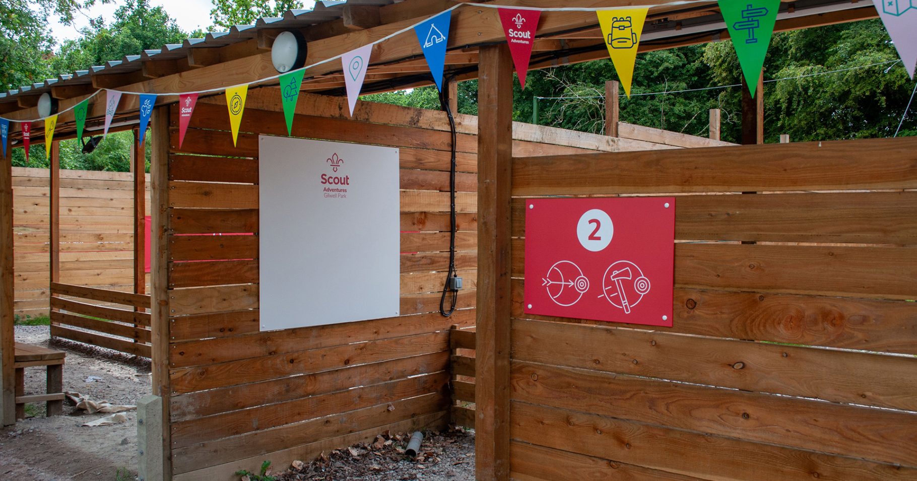 Gilwell signage designed and produced by Ruddocks