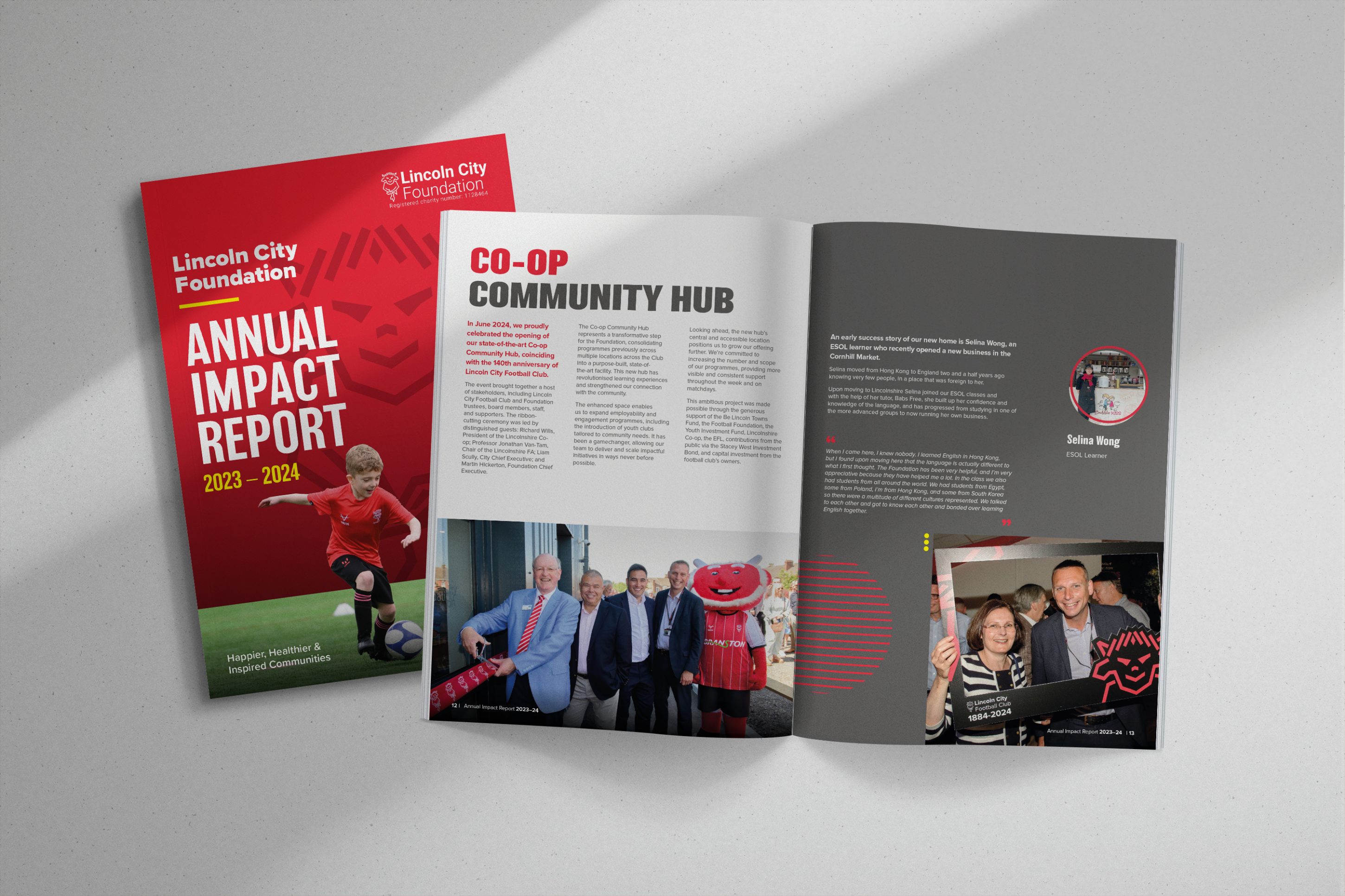 Lincoln City Foundation Impact Report produced by Ruddocks