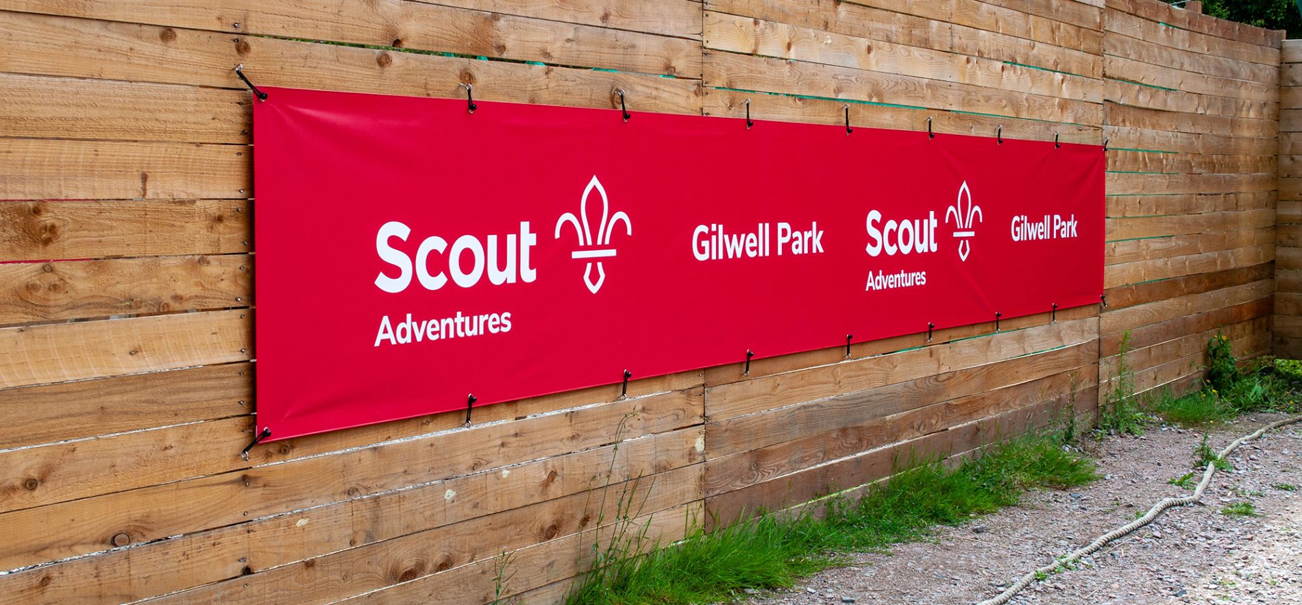 Gilwell signage designed and produced by Ruddocks