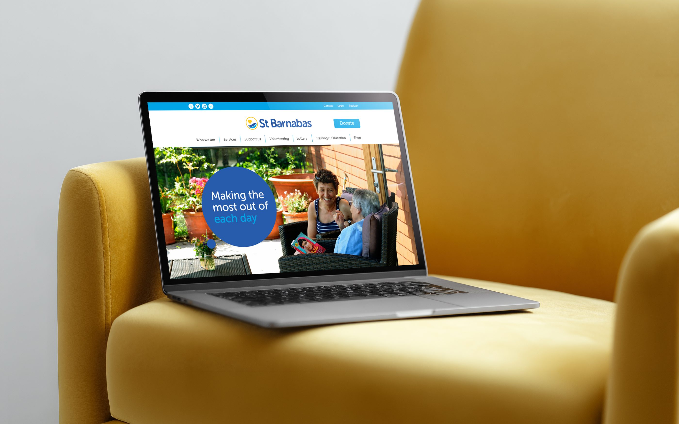 digital creative services provided by Ruddocks for St Barnabas Hospice