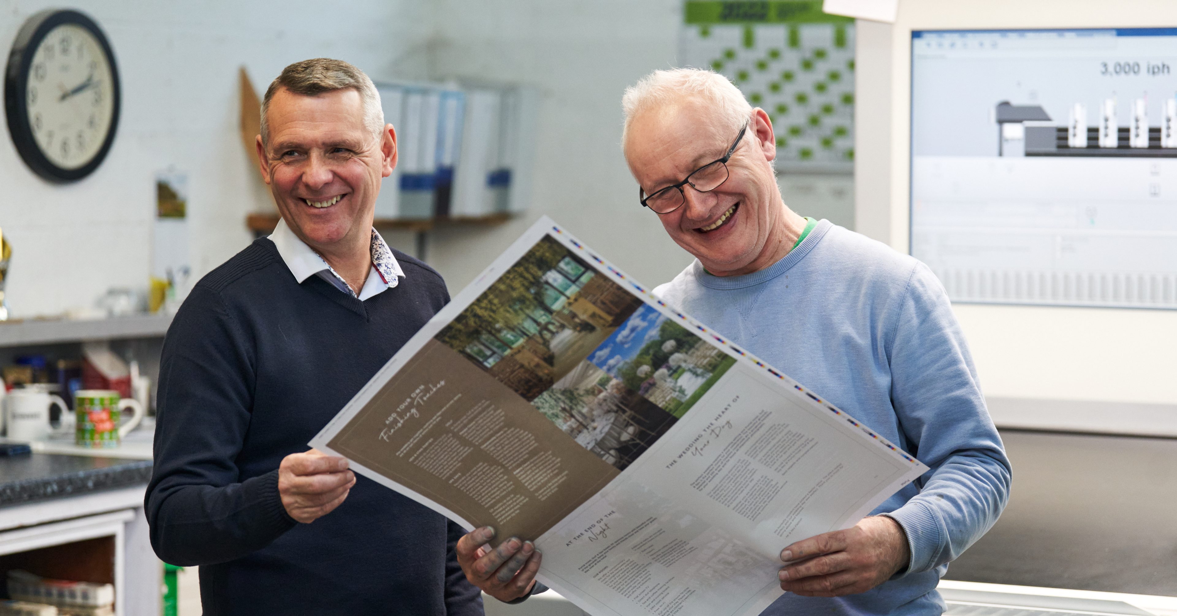 the ruddocks production team smiling