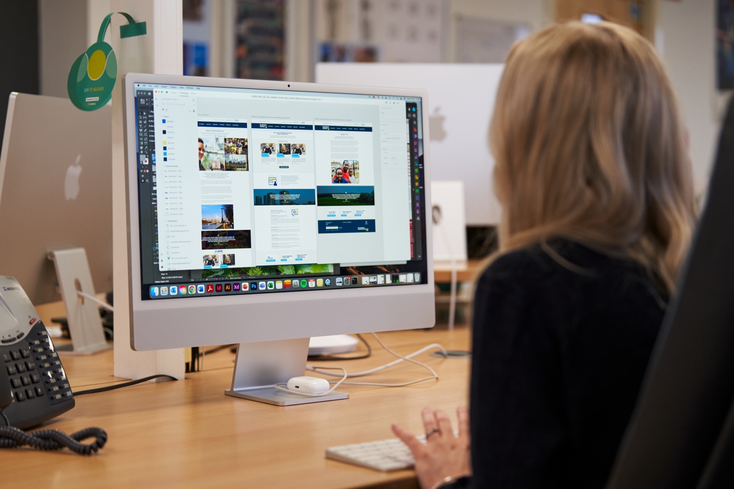 digital marketing assets being designed in the Ruddocks creative studio