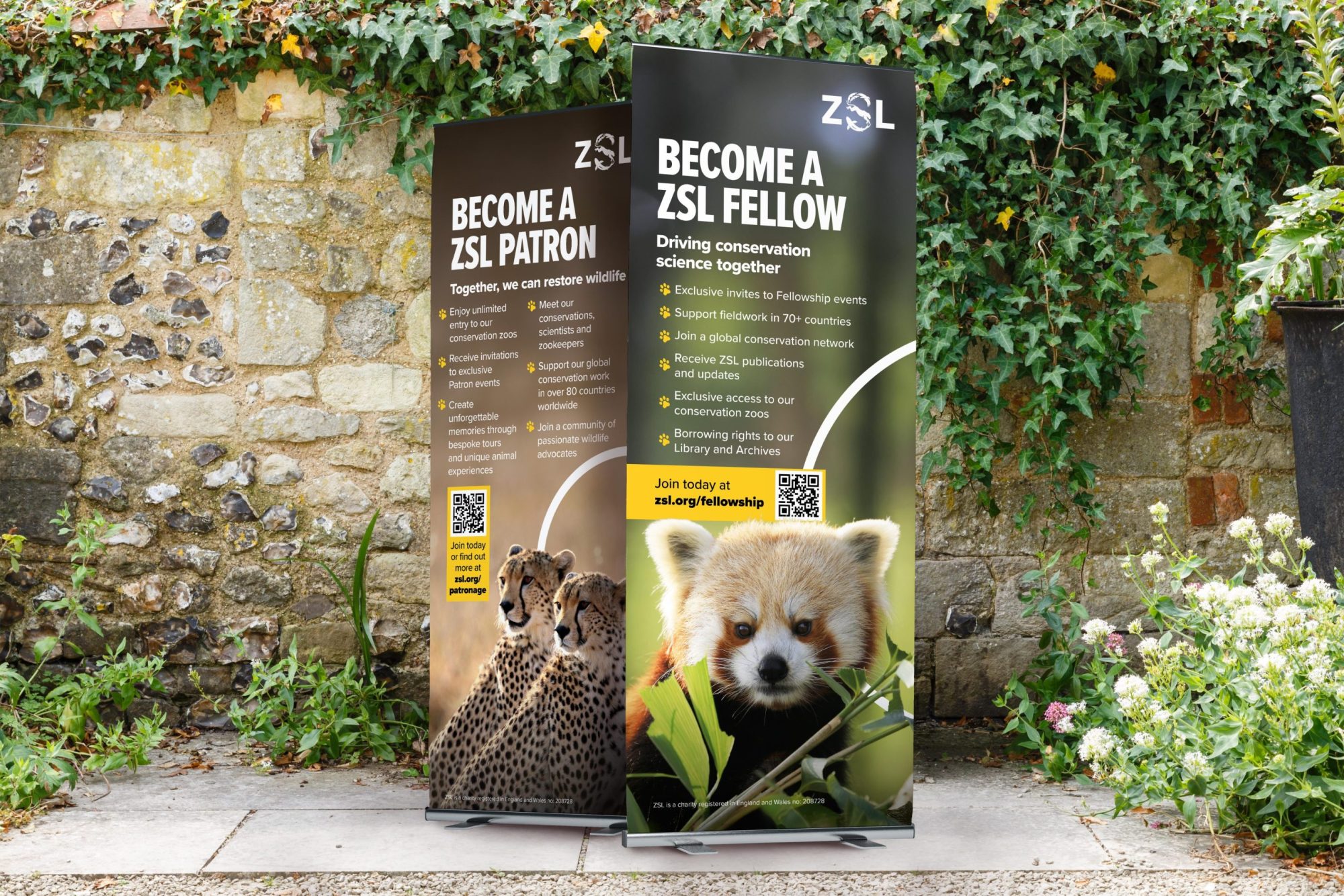 ZSL Run Wild Banner supplied by Ruddocks